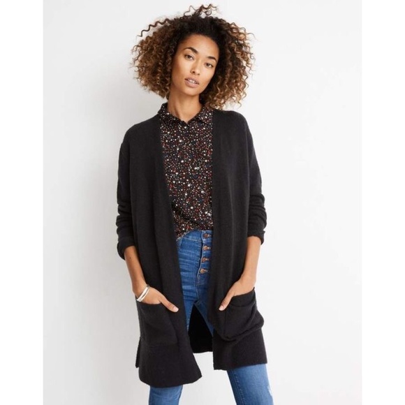 Madewell Sweaters - NWT Madewell Kent Wool Cardigan Black Small
